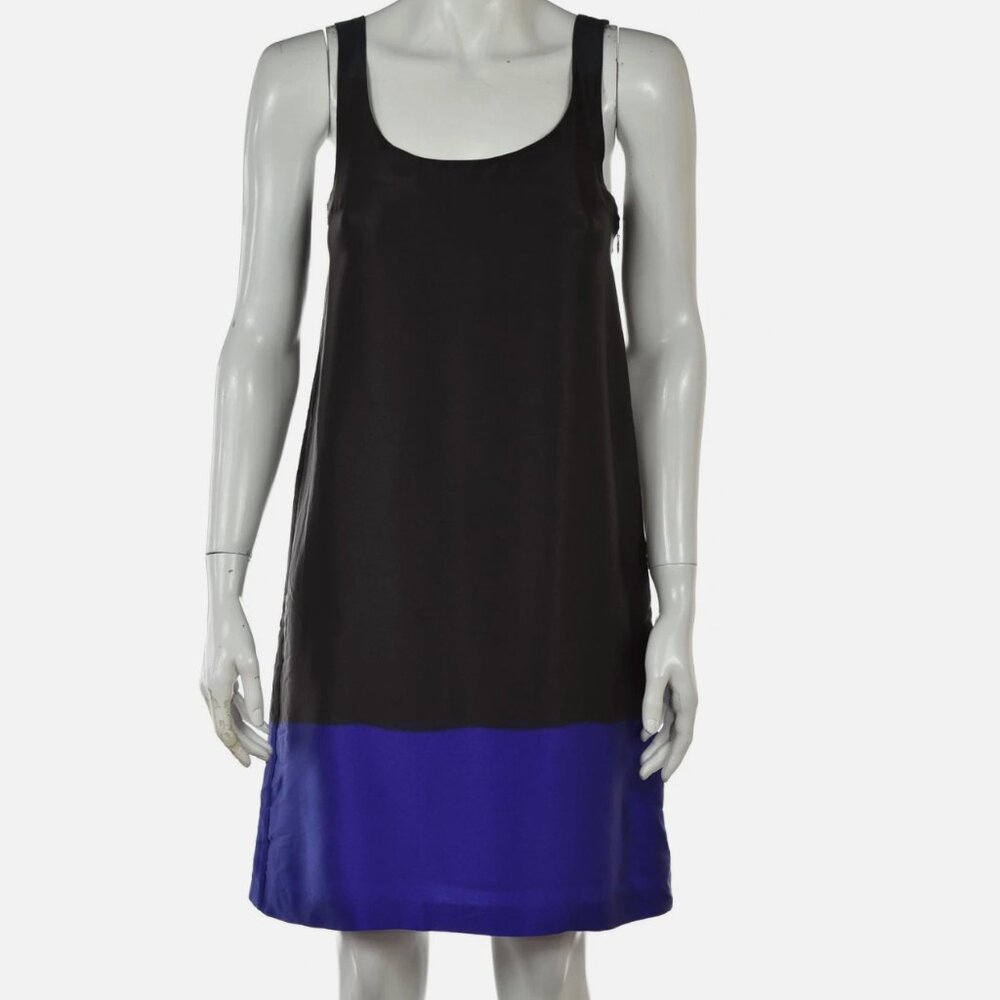 Theory Petala Sidewalk Silk Shift Dress | Size 12 | NWT 100% Silk | Designer